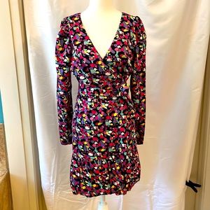 Beautiful NWT Multi Colored Wrap Dress - Small